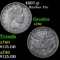 1897-p Barber Quarter 25c Grades xf