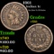 1861 Indian Cent 1c Grades vf++