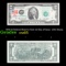 1976 $2 Federal Reserve Note 1st Day of Issue, with Stamp Grades Gem CU