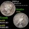 1921-p Peace Dollar $1 Grades Choice AU