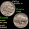 1937-p Buffalo Nickel 5c Grades Choice Unc