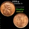1950-p Lincoln Cent 1c Grades GEM Unc RB