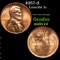 1957-d Lincoln Cent 1c Grades GEM Unc RD