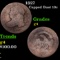 1827 Capped Bust Dime 10c Grades g, good