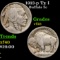 1913-p Ty I Buffalo Nickel 5c Grades vf+