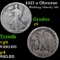 1917-s Obverse Walking Liberty Half Dollar 50c Grades g+