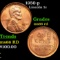 1950-p Lincoln Cent 1c Grades GEM+ Unc RD