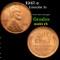 1947-s Lincoln Cent 1c Grades GEM Unc RB