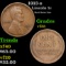 1913-s Lincoln Cent 1c Grades vf++