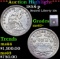 ***Auction Highlight*** 1858-p Seated Liberty Dime 10c Graded ms63+ By SEGS (fc)