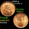 1945-p Lincoln Cent 1c Grades GEM+ Unc RD