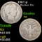1907-p Barber Quarter 25c Grades f, fine