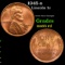 1945-s Lincoln Cent 1c Grades GEM Unc RD