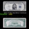 1953A $5 Blue Seal Silver Certificate Grades vf++