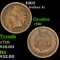 1862 Indian Cent 1c Grades vf, very fine