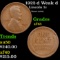 1922-d Weak d Lincoln Cent 1c Grades xf+