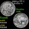 1913-p TY I Buffalo Nickel 5c Grades AU, Almost Unc