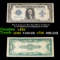 1923 $1 large size Blue Seal Silver Certificate, Fr-237 Signatures of Speelman & White Grades vf+