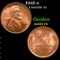 1945-s Lincoln Cent 1c Grades GEM+ Unc RB