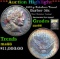 ***Auction Highlight*** 1903-p Barber Half Dollars Rainbwo Toned 50c Graded GEM+ Unc BY USCG (fc)
