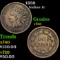 1859 Indian Cent 1c Grades vf++