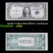 1935E $1 Blue Seal Silver Certificate Grades vf++