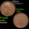 1912-p Lincoln Cent 1c Grades Choice AU