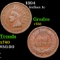 1894 Indian Cent 1c Grades vf++