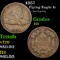 1857 Flying Eagle Cent 1c Grades f+