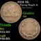 1858 SL Flying Eagle Cent 1c Grades f, fine