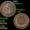 1863 Indian Cent 1c Grades vf++