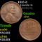1915-d Lincoln Cent 1c Grades xf+