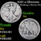 1917-s Obverse Walking Liberty Half Dollar 50c Grades f, fine