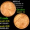 1922-d Lincoln Cent 1c Grades Choice+ Unc RB