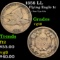1858 LL Flying Eagle Cent 1c Grades vg+