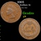 1865 Indian Cent 1c Grades g+