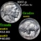 1937-p Buffalo Nickel 5c Grades Choice Unc