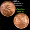1945-s Lincoln Cent 1c Grades GEM++ Unc RB