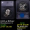 Proof 1973-s Silver Eisenhower Dollar $1 Graded pr69+ DCAM BY SEGS