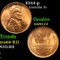 1944-p Lincoln Cent 1c Grades GEM+ Unc RD