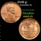 1948-p Lincoln Cent 1c Grades GEM Unc RB