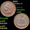 1893 Indian Cent 1c Grades Choice AU/BU Slider