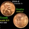 1944-d Lincoln Cent 1c Grades GEM+ Unc RD