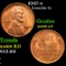 1947-s Lincoln Cent 1c Grades GEM+ Unc RD
