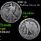 1917-p Walking Liberty Half Dollar 50c Grades vg, very good