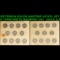 JEFFERSON SILVER WARTIME NICKEL SET 11 COINS WAYTE RAYMOND 1942 - 1945 P D S