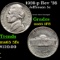 1939-p Rev '38 Jefferson Nickel 5c Grades GEM 5fs