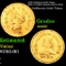 1858 California Gold Token Half 1/2 Dollar Round Liberty Head Grades Select Unc