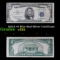 1953A $5 Blue Seal Silver Certificate Grades vf++