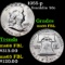 1955-p Franklin Half Dollar 50c Grades GEM+ FBL